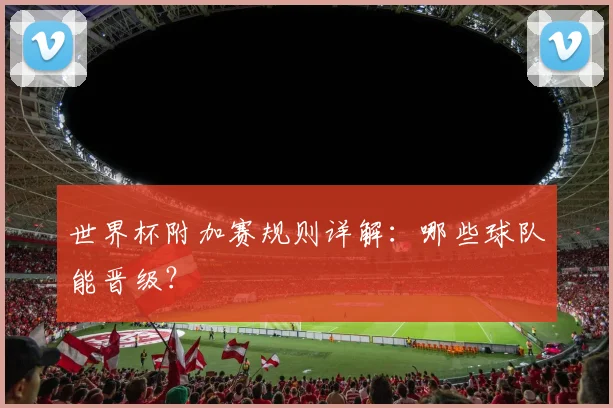 世界杯附加赛规则详解:哪些球队能晋级?
